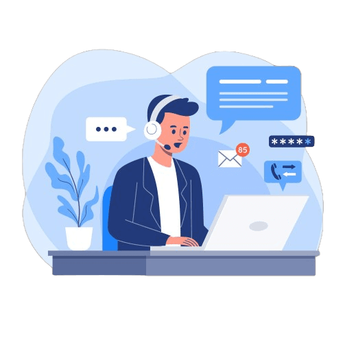NeuDayAI Contact Illustration